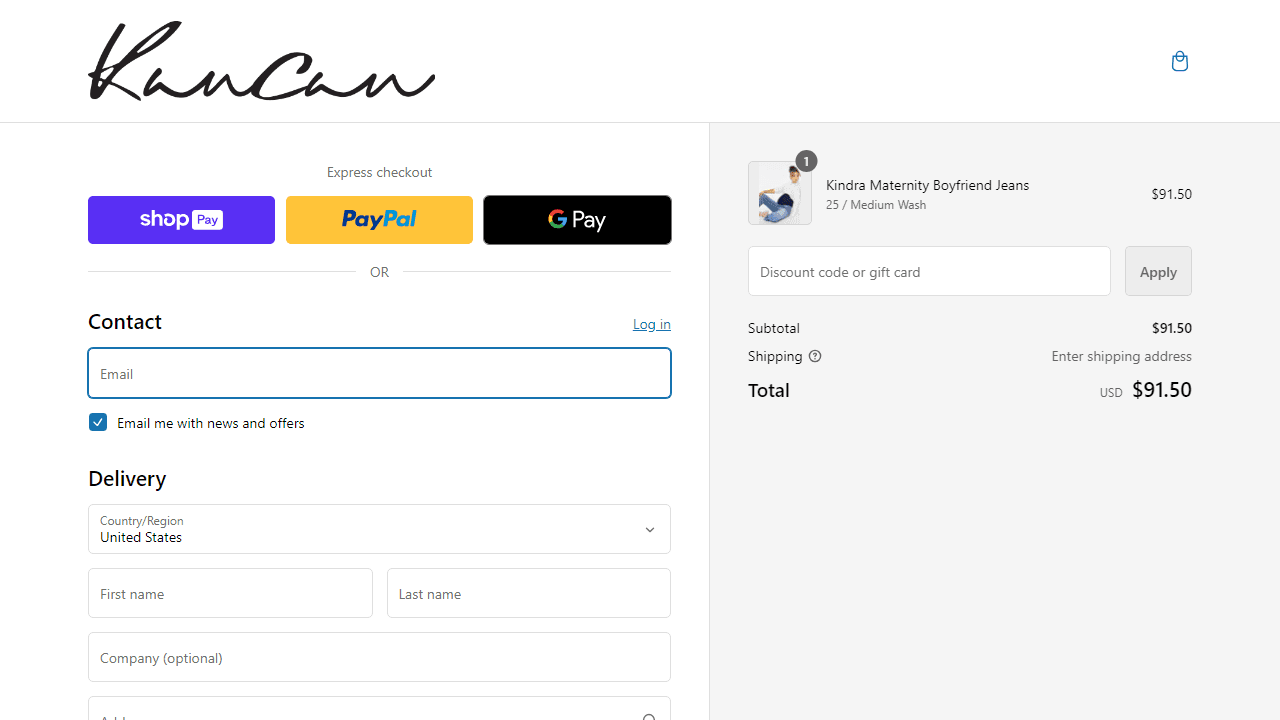 How to apply Kancan USA coupon code